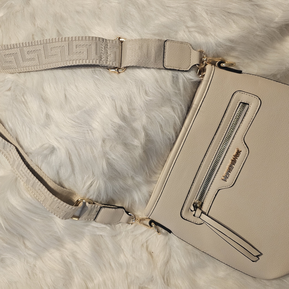 Elegant Cream Crossbody Bag
